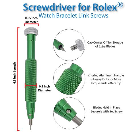 horotec screwdriver rolex|rolex wristband screwdriver.